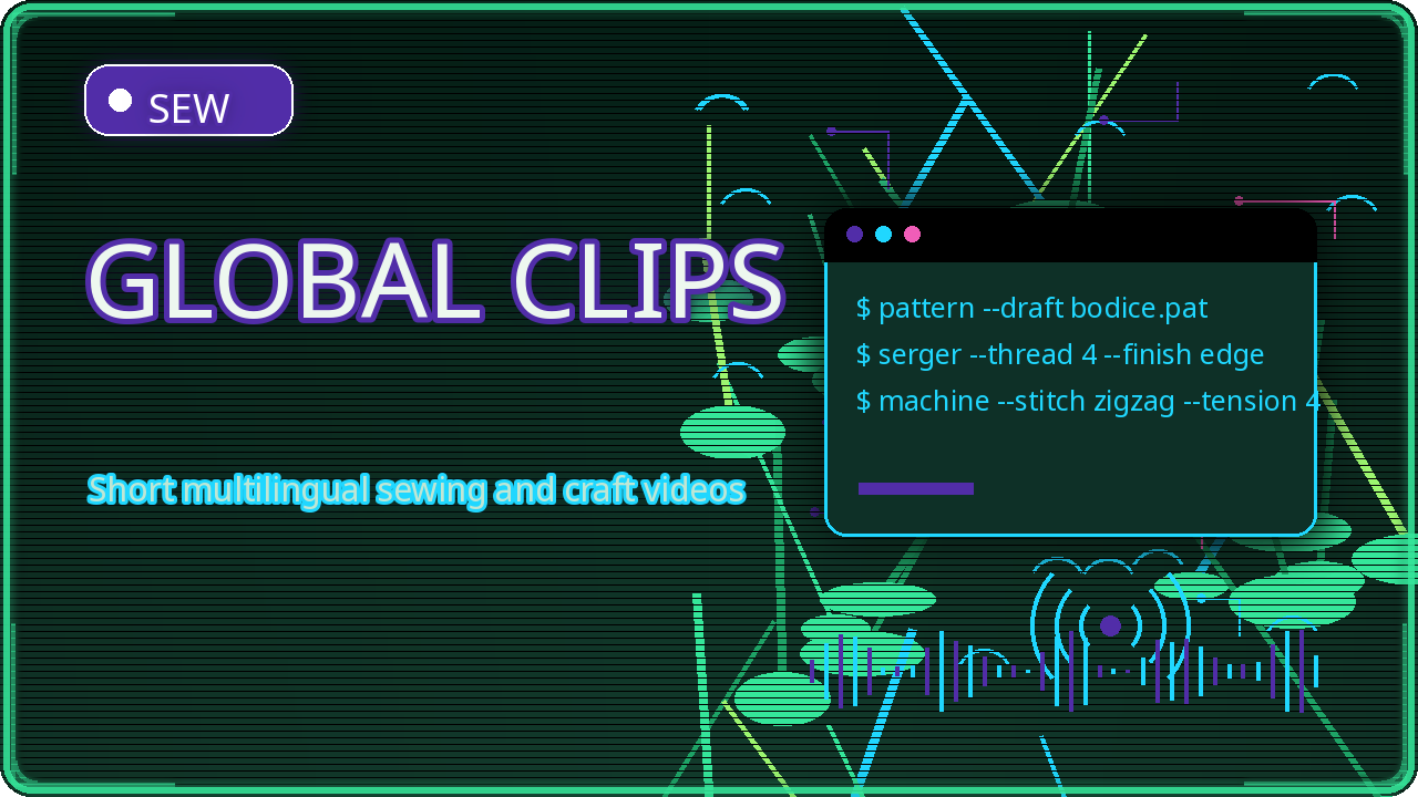 Thumbnail for 2026-05-13 The YouTube Sewing - Multi Language Shorts