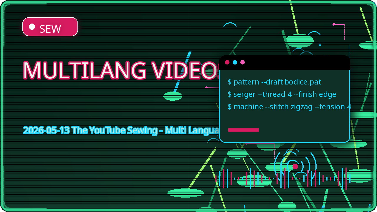 Thumbnail for 2026-05-13 The YouTube Sewing - Multi Language